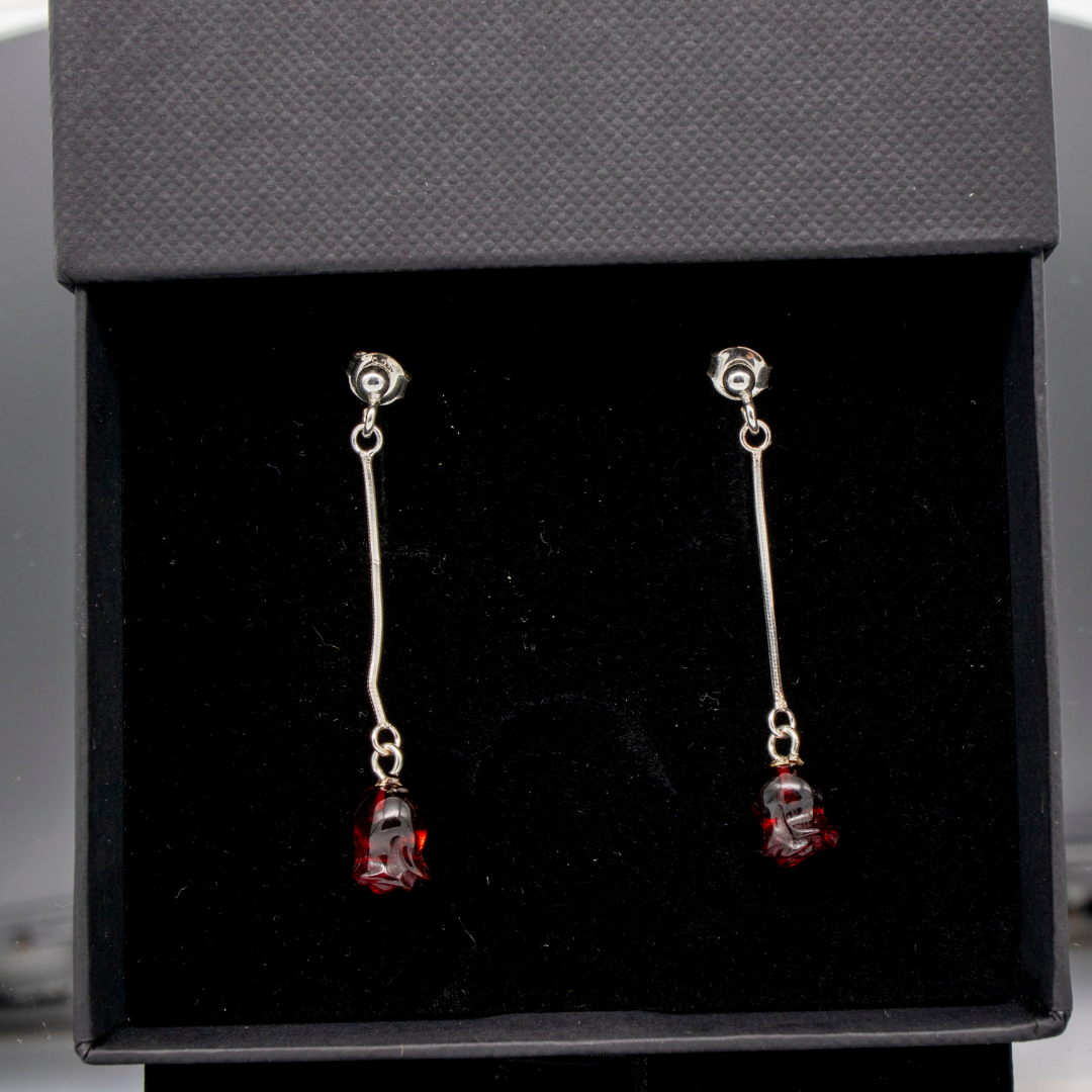 Brinco de Âmbar Báltico TULIPA - Ambar Shop