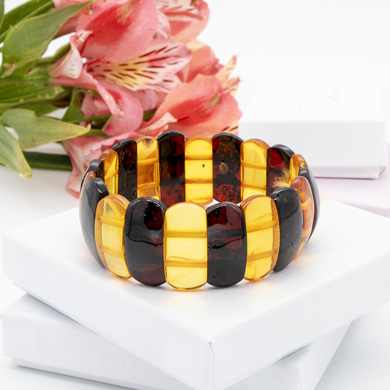 Pulseira de Âmbar Báltico Raiz da Terra