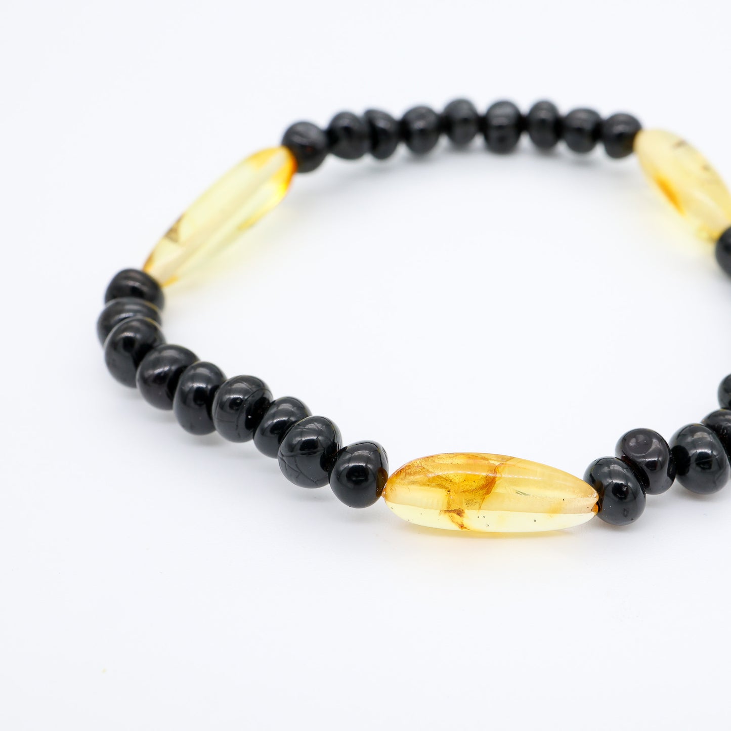 Pulseira de Âmbar Báltico NORDICA - Âmbar Báltico Cereja e Limão