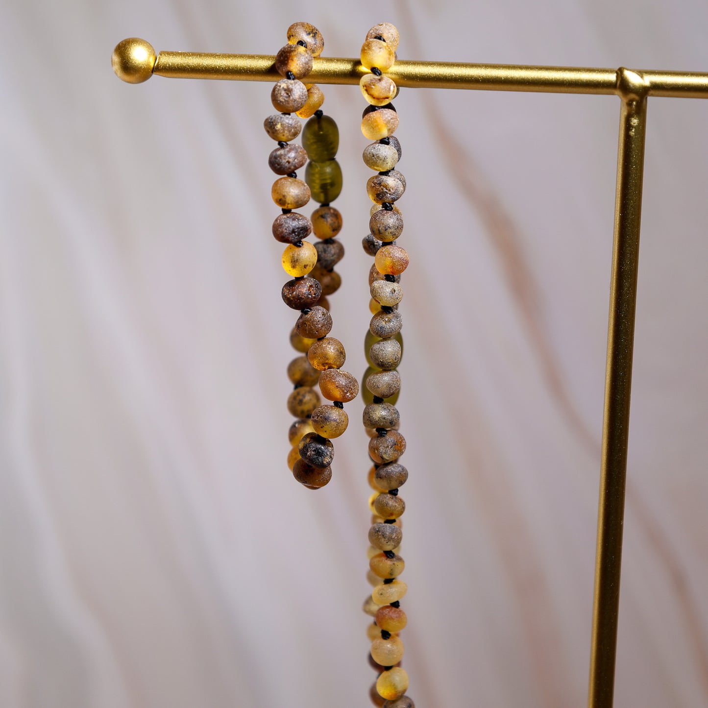 Conjunto Colar e Pulseira de Âmbar Báltico para Adultos