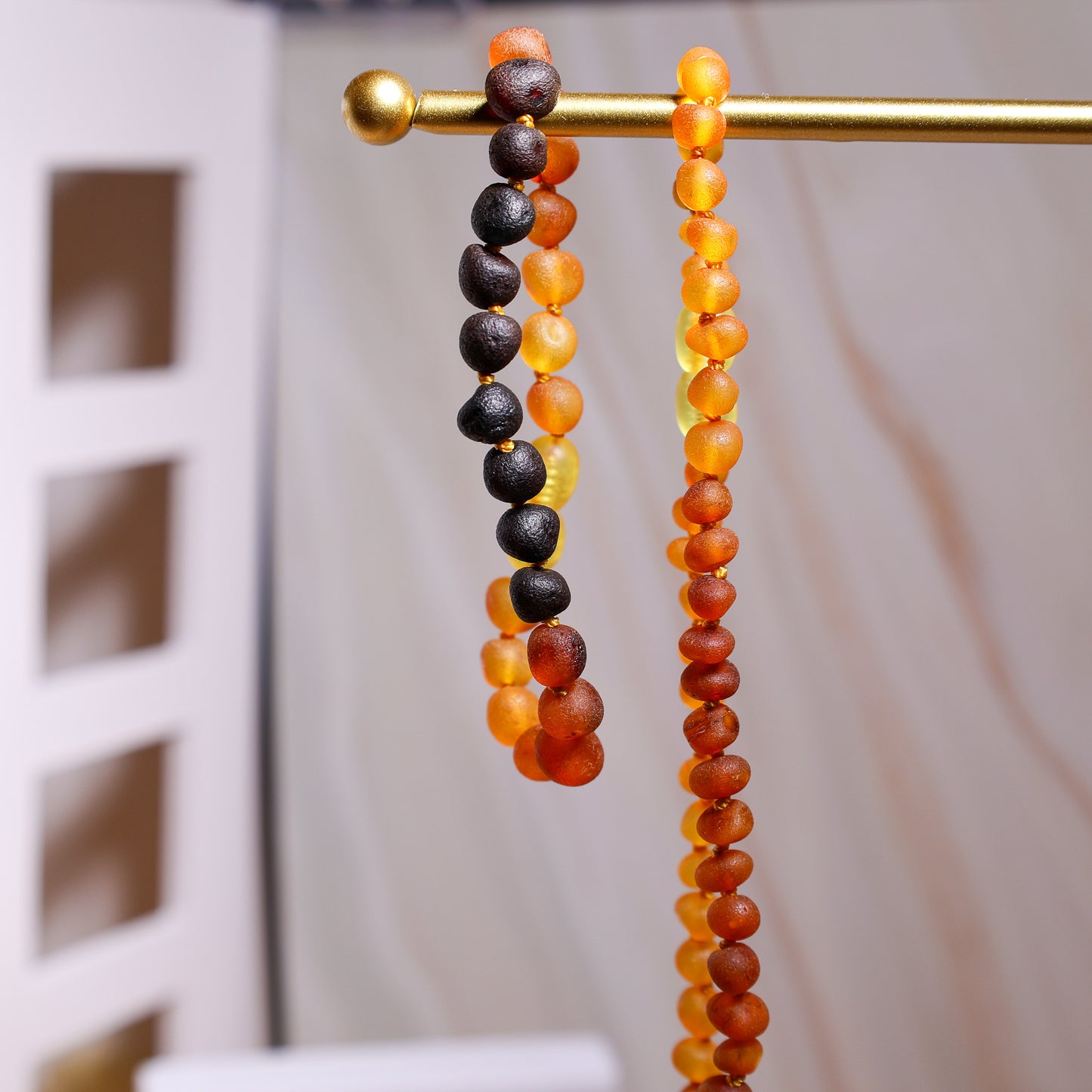 Conjunto Colar e Pulseira de Âmbar Báltico para Adultos