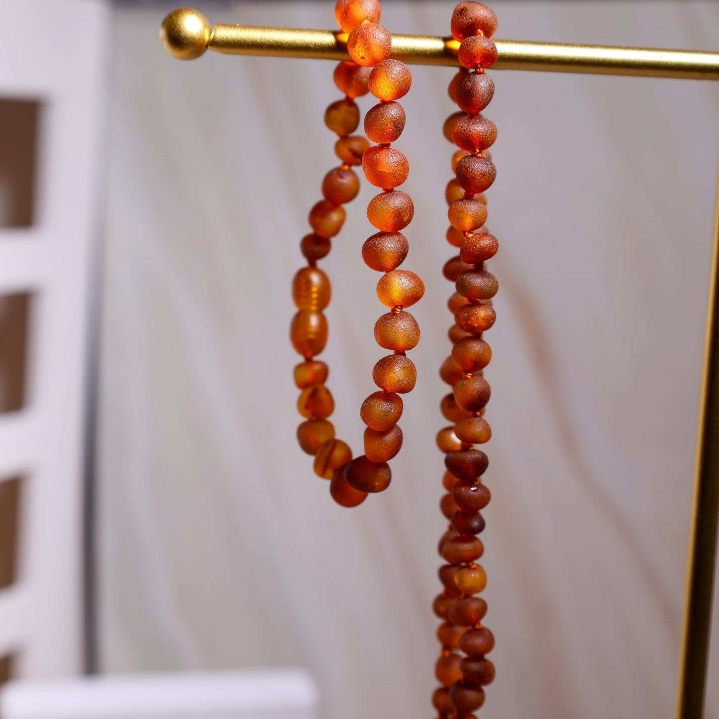 Conjunto Colar e Pulseira de Âmbar Báltico para Adultos