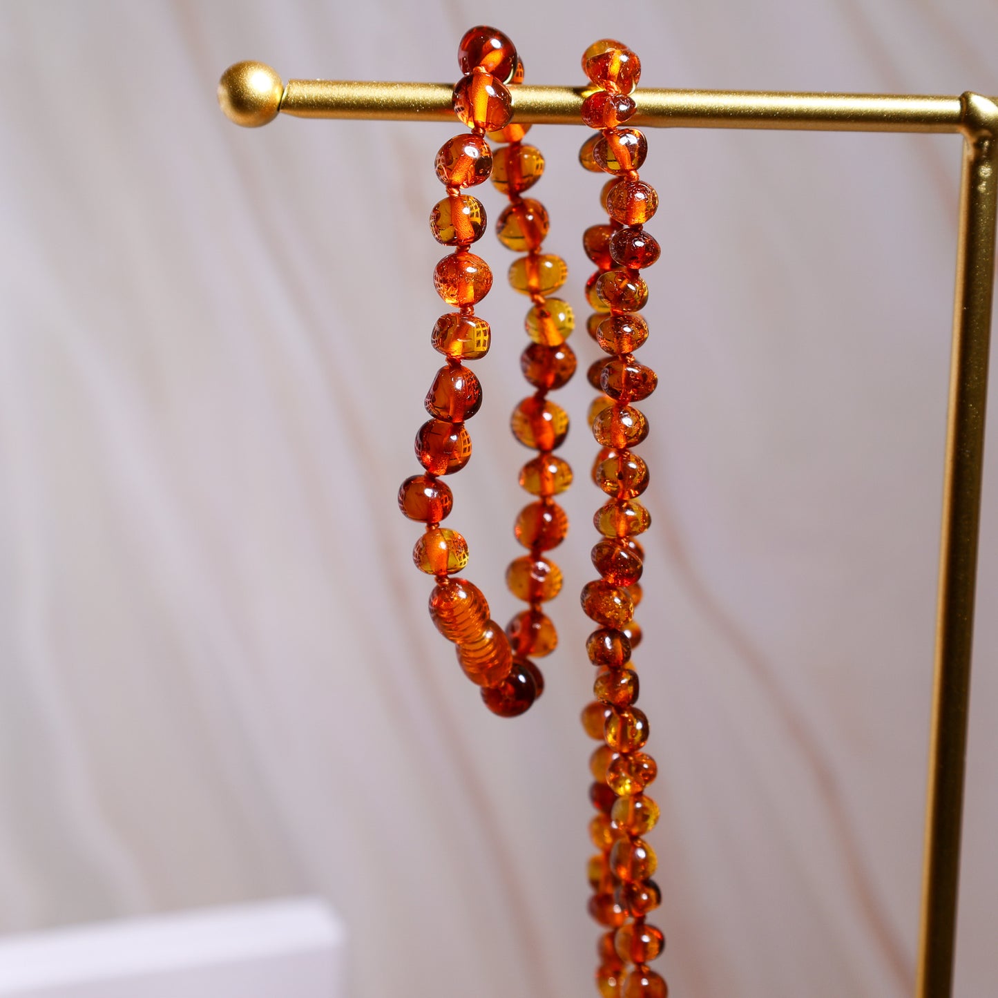 Conjunto Colar e Pulseira de Âmbar Báltico para Adultos