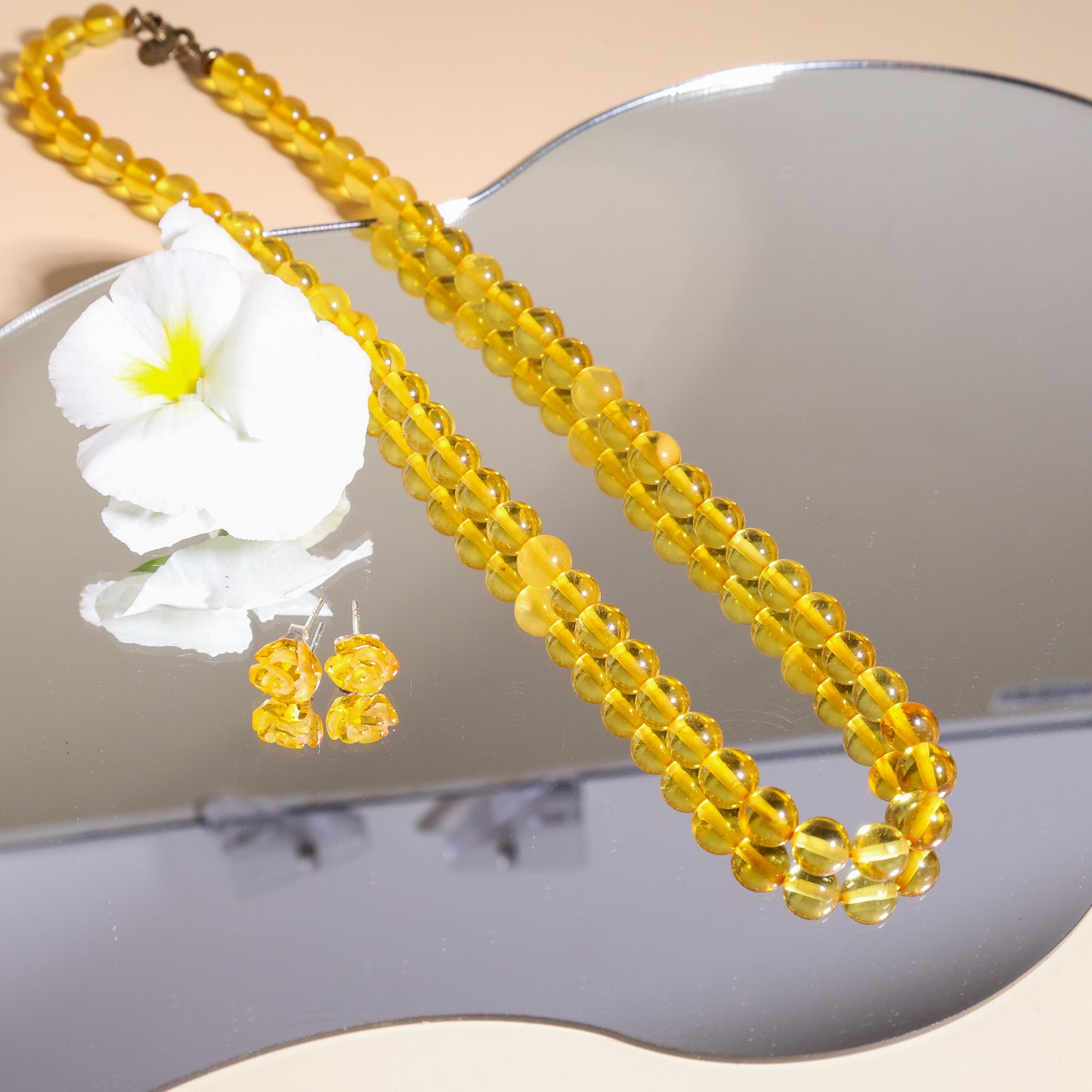 Conjunto Âmbar Báltico Natural- ROSA