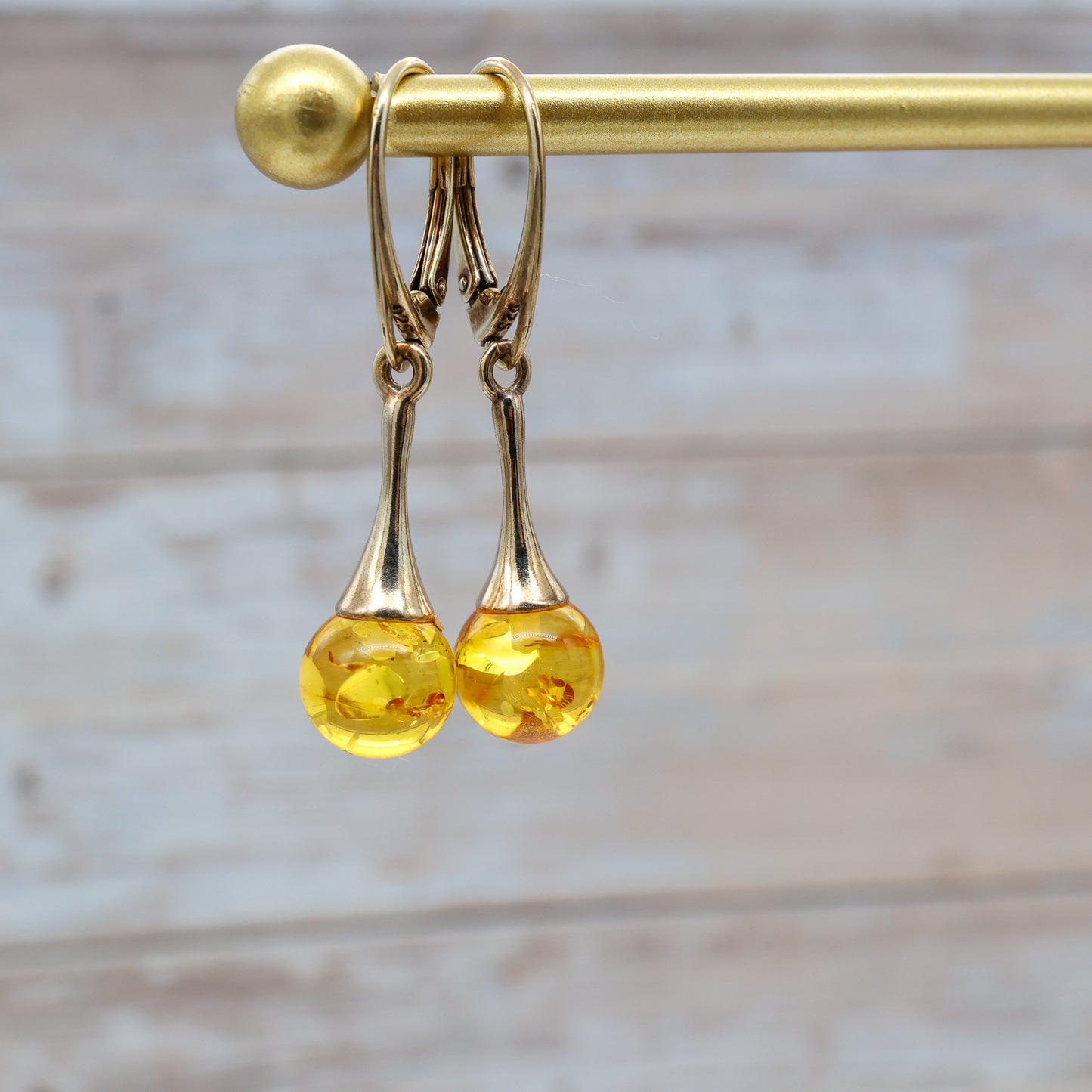 FULL MOON Baltic Amber Earring