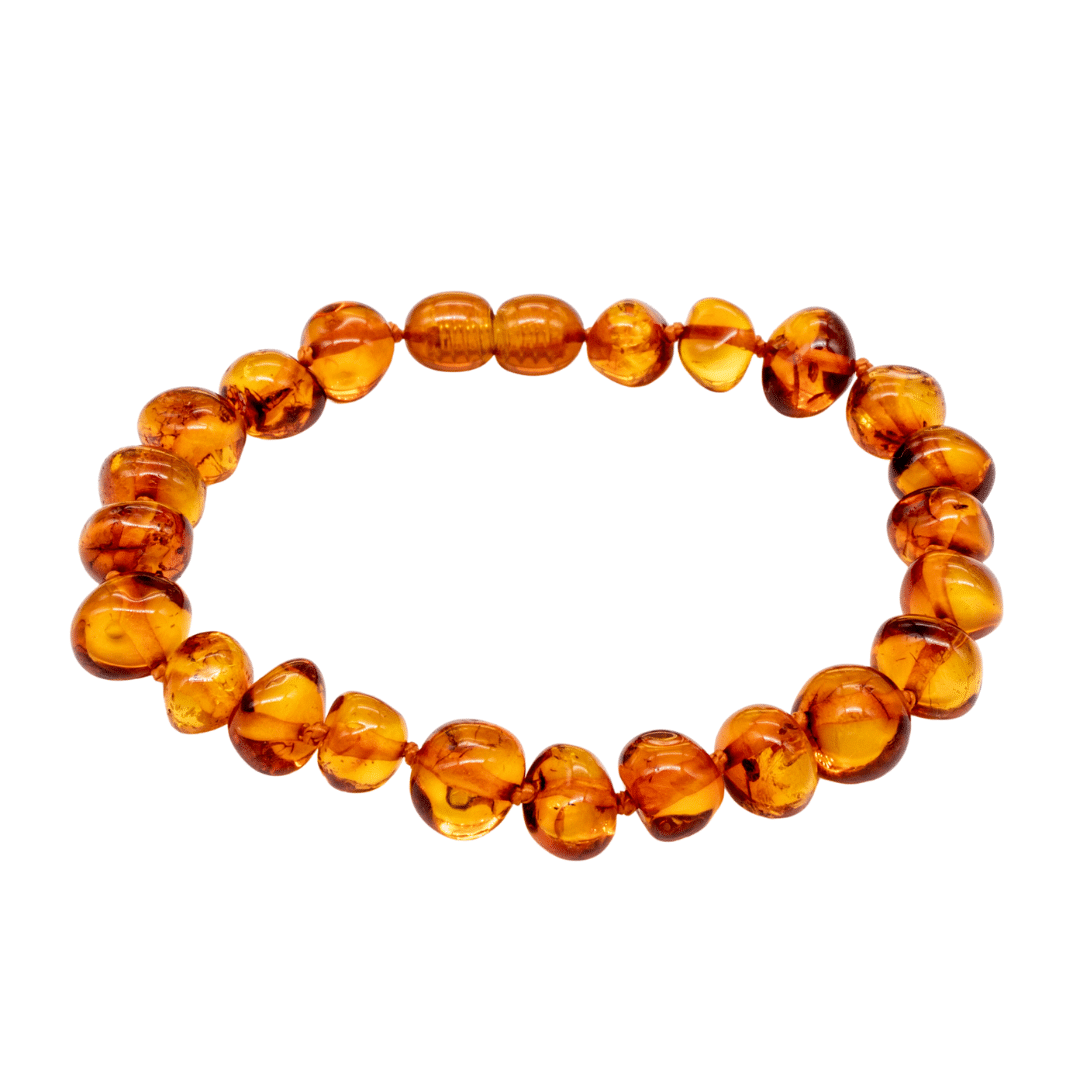 Dark Honey Baltic Amber Anklet for Adult - Main Image