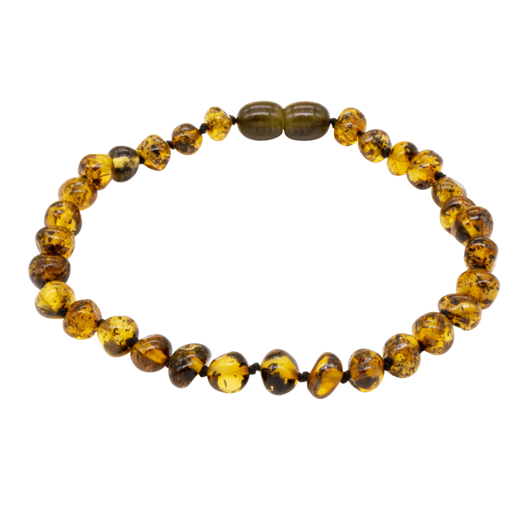 Light Green Baltic Amber Anklet for Adult - Main Image