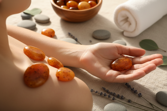 Alívio Natural para Dores Musculares com Âmbar Báltico!