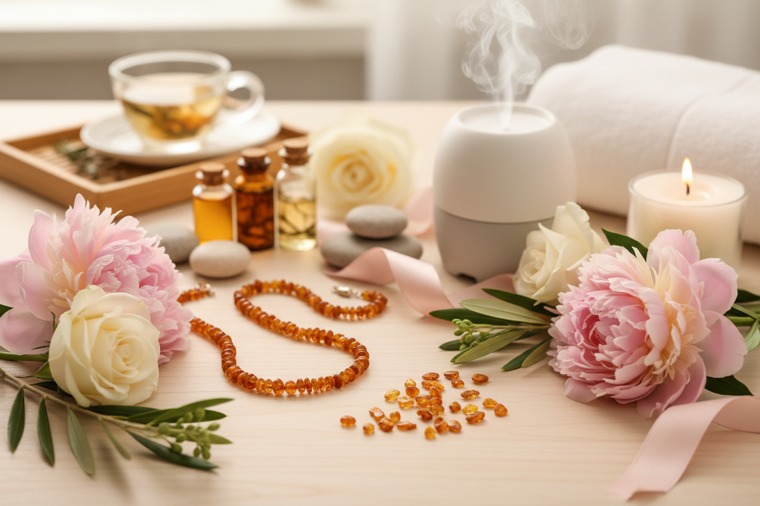 Recupere Seu Equilíbrio Hormonal Naturalmente com Âmbar Báltico! 🌸