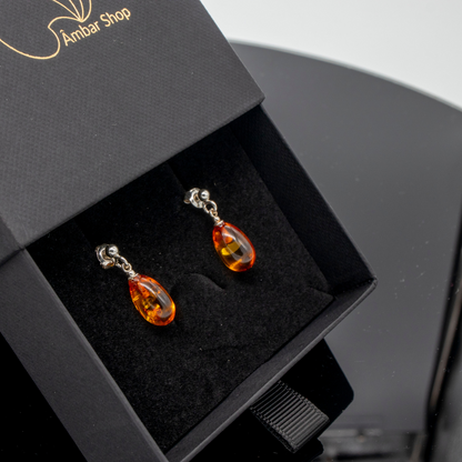 Brinco de Âmbar Báltico GOTA - Ambar Shop
