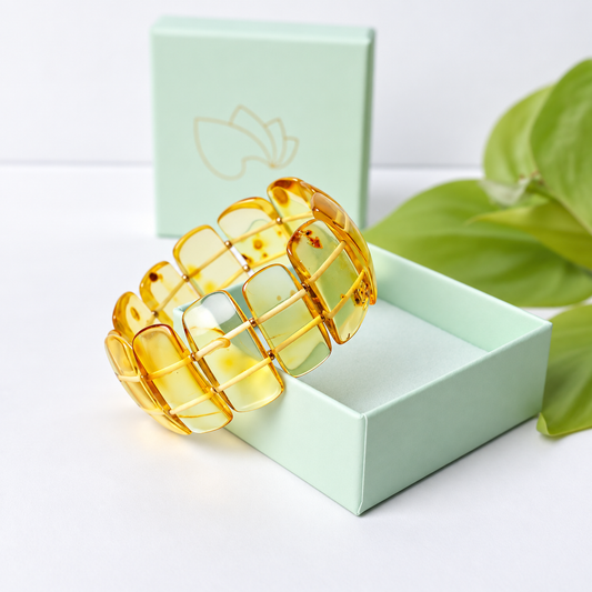 Pulseira de Âmbar Báltico Luz do Sol