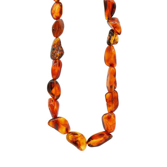 Colar Âmbar Báltico Essência Dourada — Adulto