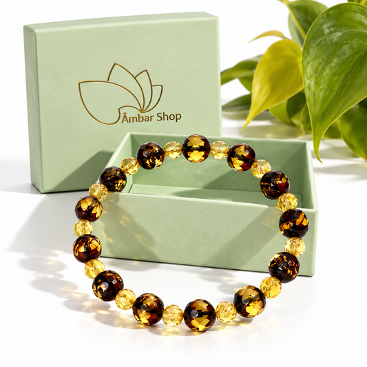 Pulseira de Âmbar Báltico BÁLTICO RAIZ