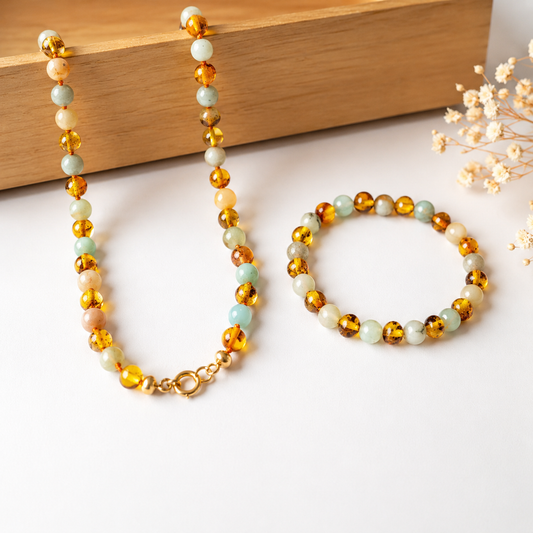 Conjunto de âmbar Báltico Calma Interior