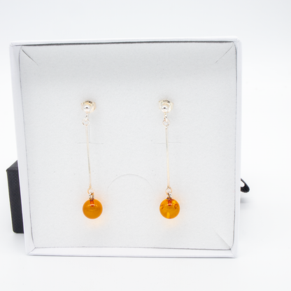 CRYSTAL Baltic Amber Earring 