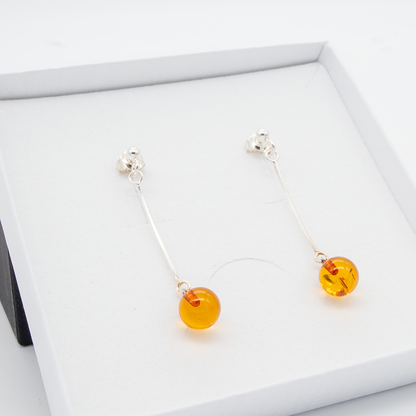 CRYSTAL Baltic Amber Earring 