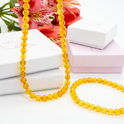 Baltic Amber SEED Necklace 