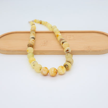 Colar Âmbar Báltico Raiz Ancestral 50 cm