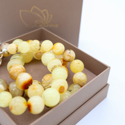 Colar Âmbar Báltico Raiz Ancestral 50 cm