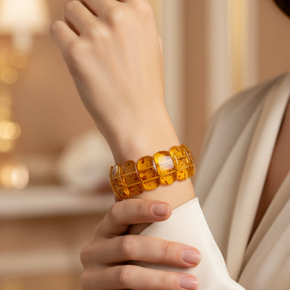 Pulseira de Âmbar Báltico Luz do Sol