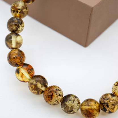 Pulseira de Âmbar Báltico AMAZONIA  – Âmbar Báltico Verde Natural