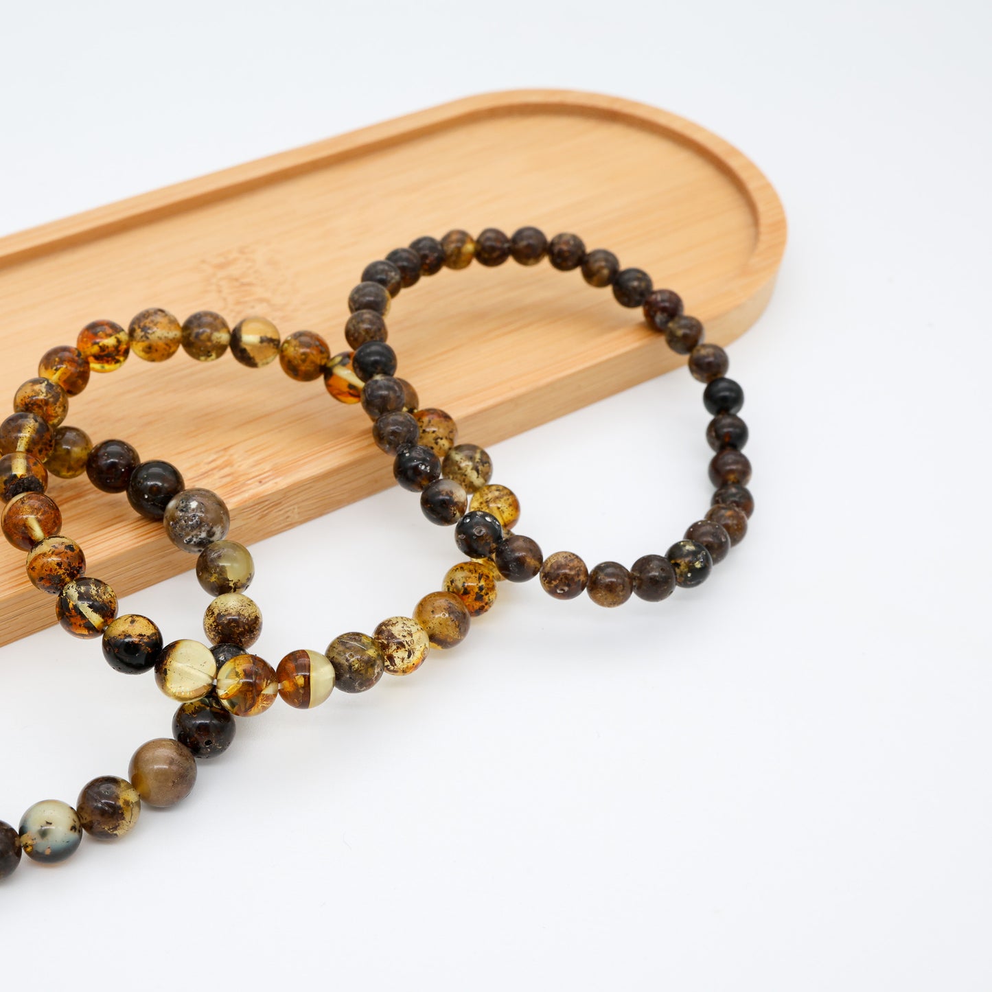 Pulseira de Âmbar Báltico AMAZONIA  – Âmbar Báltico Verde Natural