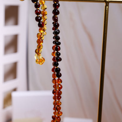 Conjunto Colar e Pulseira de Âmbar Báltico para Adultos