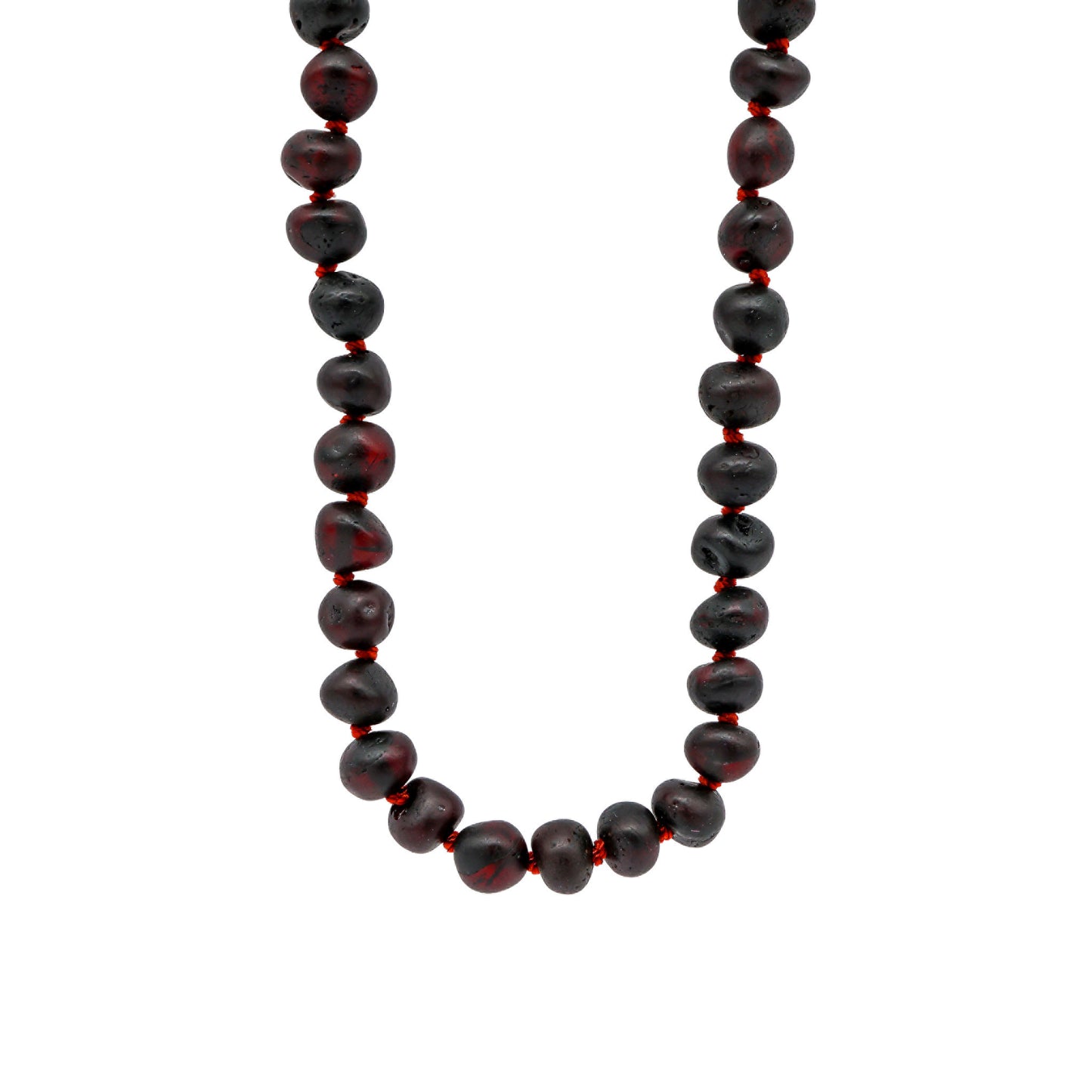 Colar de Âmbar Báltico Chocolate não polido 50 cm