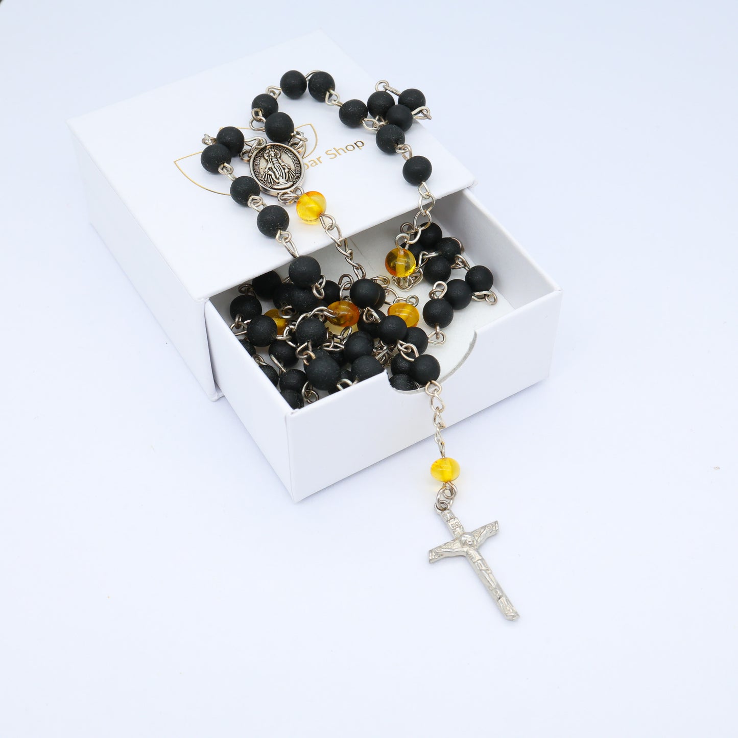 Terço de Âmbar Báltico FÉ