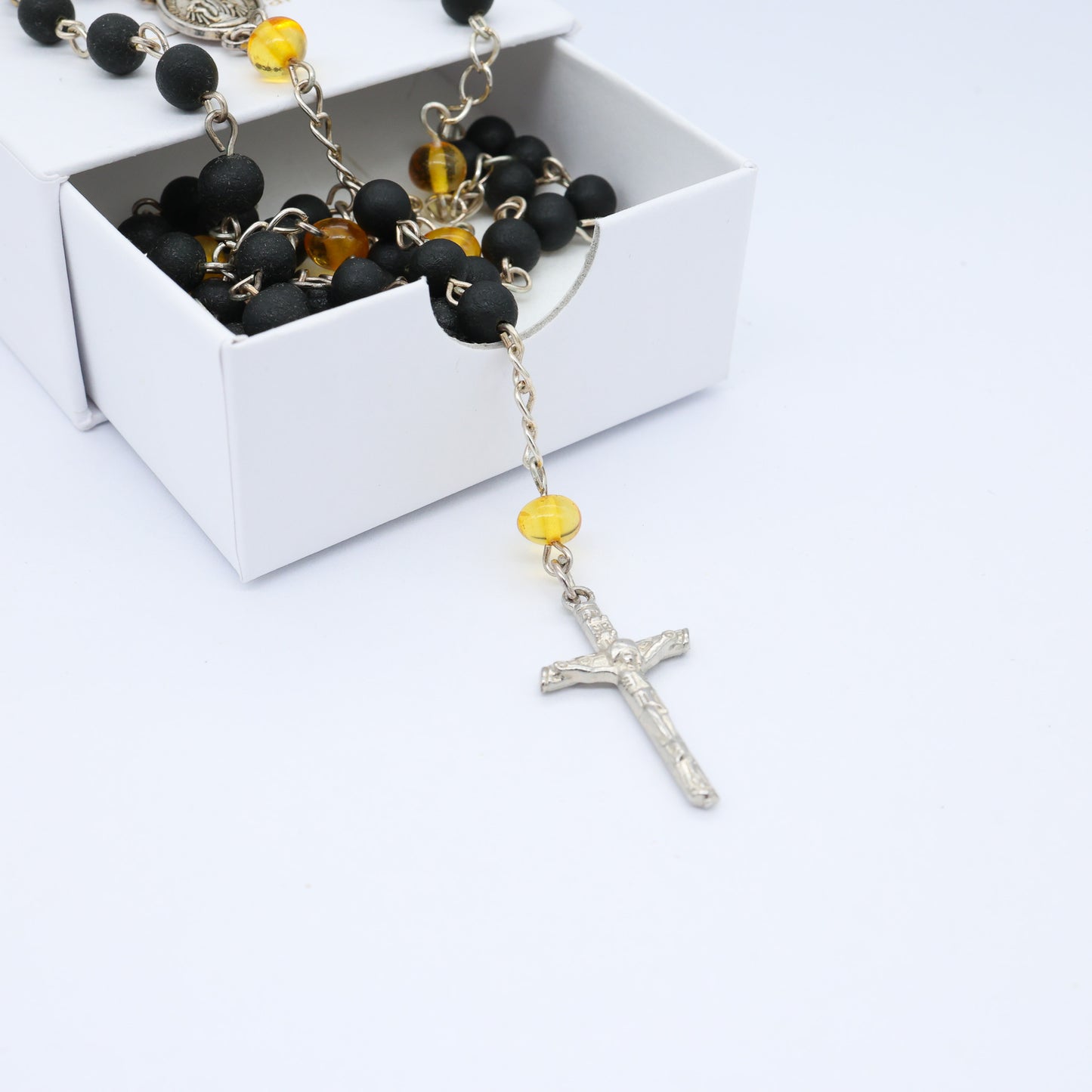 Terço de Âmbar Báltico FÉ