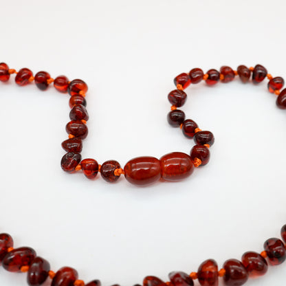 Colar de Âmbar Báltico Bebê LUA 32-33 cm