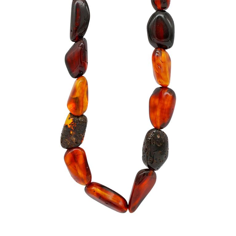 Colar Âmbar Báltico Essência Dourada — Adulto