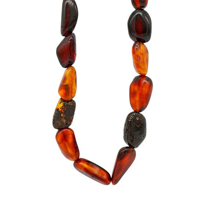 Colar Âmbar Báltico Essência Dourada — Adulto