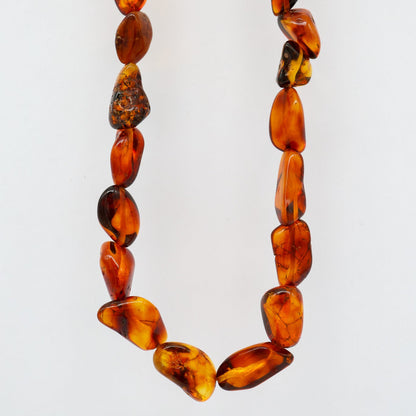 Colar Âmbar Báltico Essência Dourada — Adulto