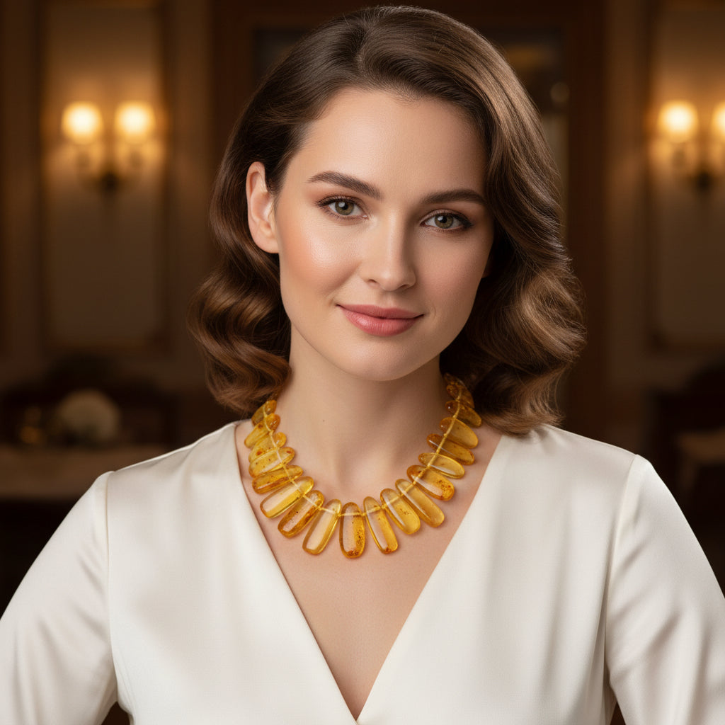 Baltic Amber SEED Necklace 