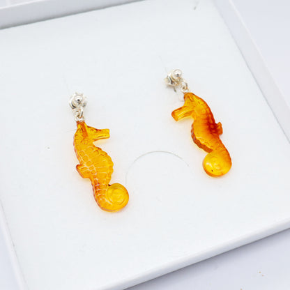 Brinco de Âmbar Báltico – Cavalo-Marinho