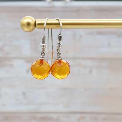 Brinco de Âmbar Báltico CRISTAL