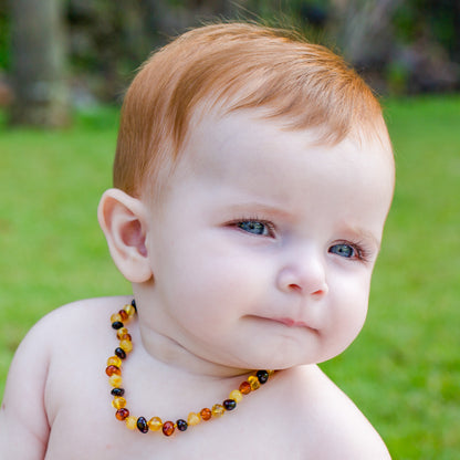 Mixed Baby Baltic Amber Necklace 32-33 cm 