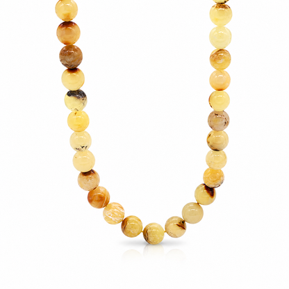 Colar Âmbar Báltico Raiz Ancestral 50 cm
