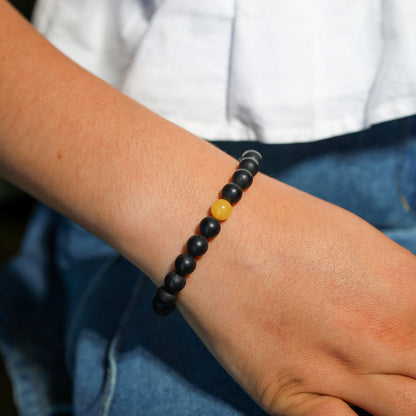 Pulseira de Âmbar Báltico EQUILÍBRIO